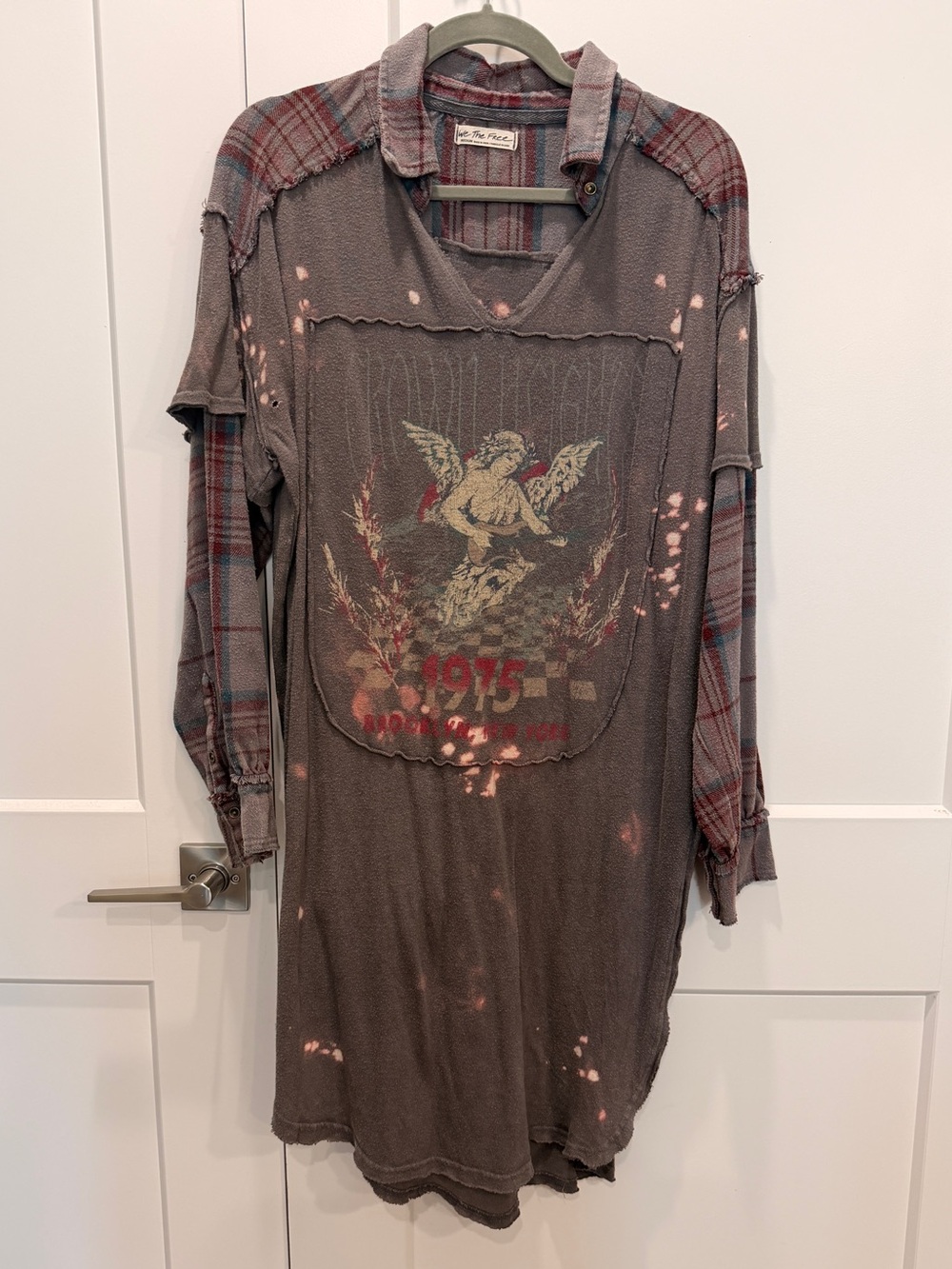 We The Free Flannel Graphic Tunic